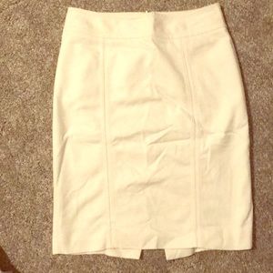 White House Black Market White Pencil Skirt